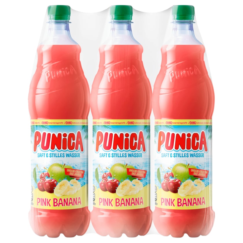 Punica Saft & Stilles Wasser Pink Banana 6x1,25l